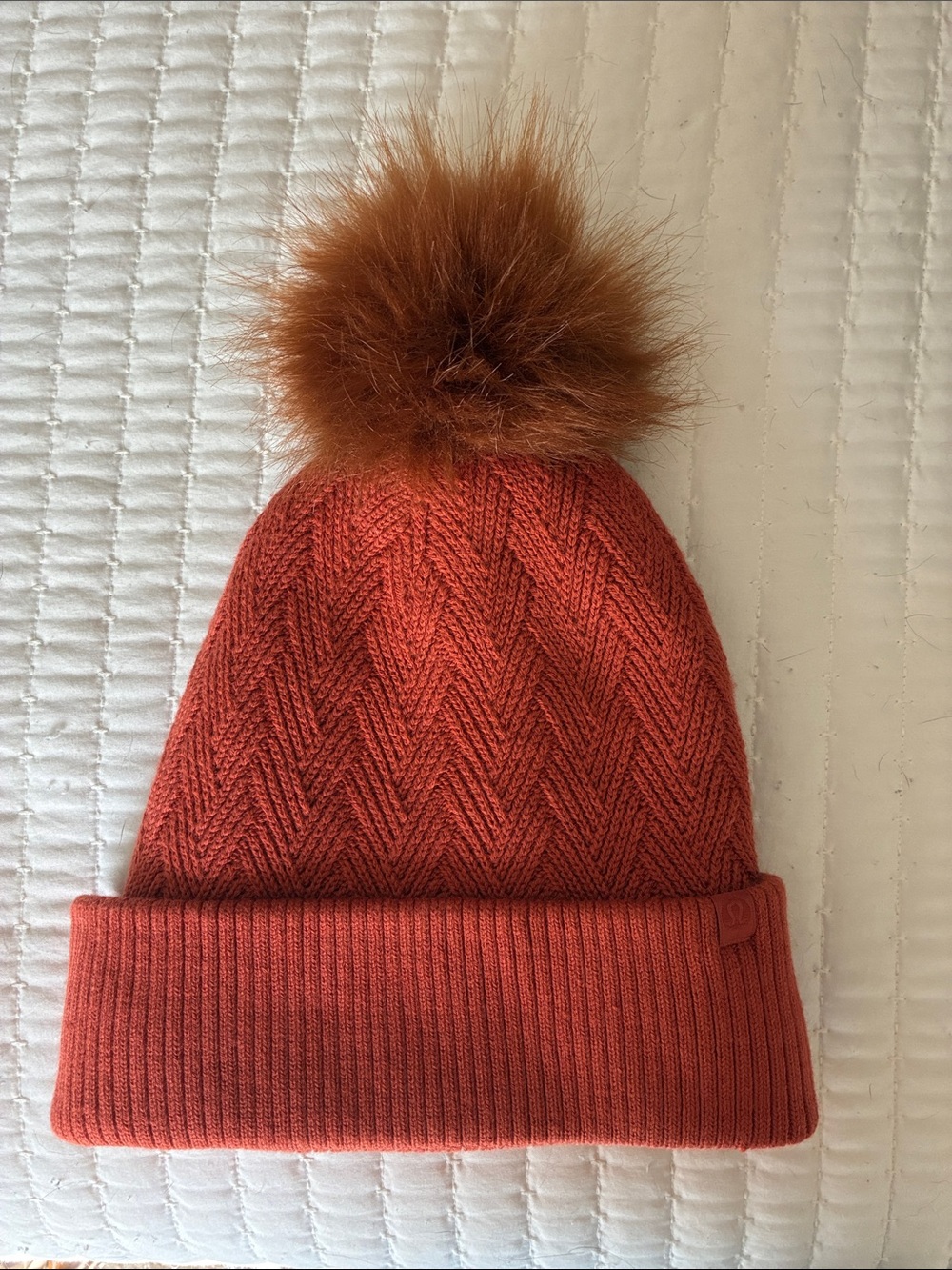 Lululemon Chevron Knit Pom Beanie